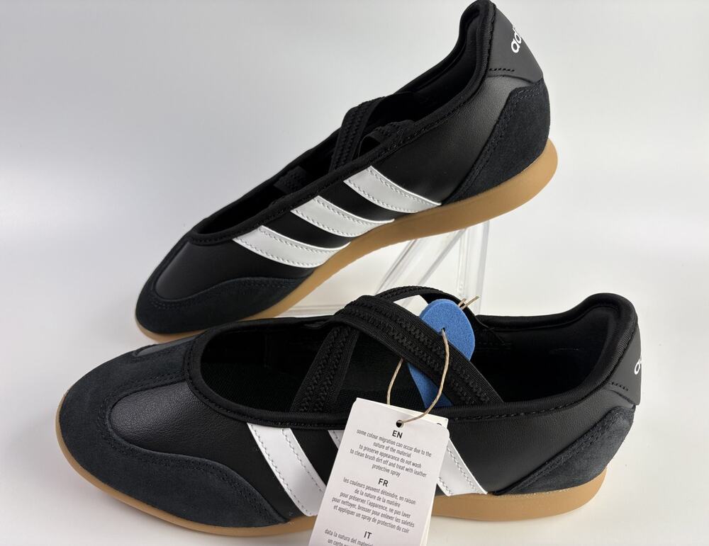 Adidas Barreda Mary Jane Women's Black Flats Casual Size 7.5 SB1158-LA4273